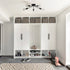 Modern 5-light Black Sputnik Flush Mount Ceiling Light for Living Room